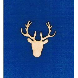 Głowa renifera 5x4,7 cm , jeleń ,renifer , wąskie rogi, poroże